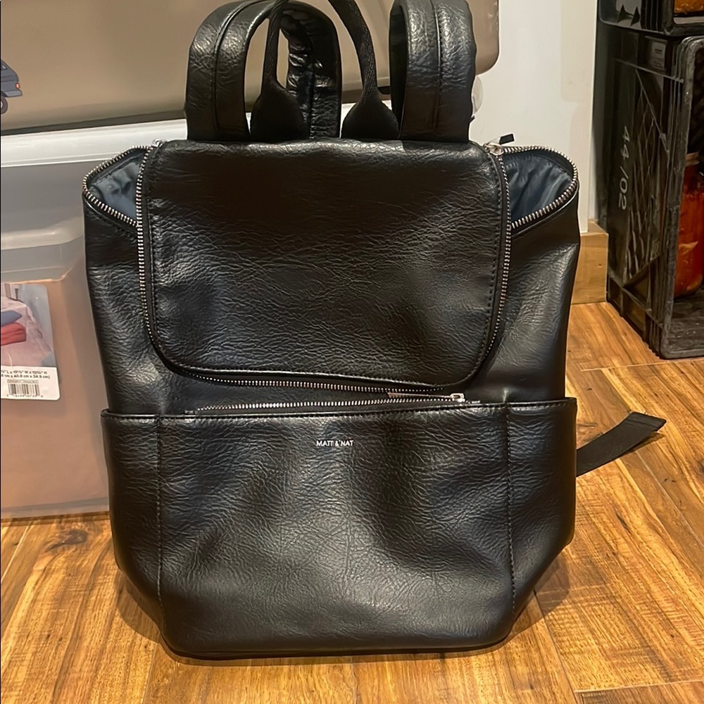 Matt & Nat Black Backpack Modern Design